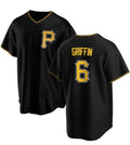 Pittsburgh Pirates #6 Konnor Griffin Black Jereymy Cool Base Stitched Jersey