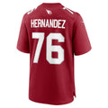 A.Cardinals #76 Will Hernandez Cardinal Jereymy Team Game Jersey