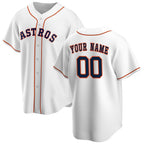Custom Houston Astros White Jereymy Home Replica Jersey