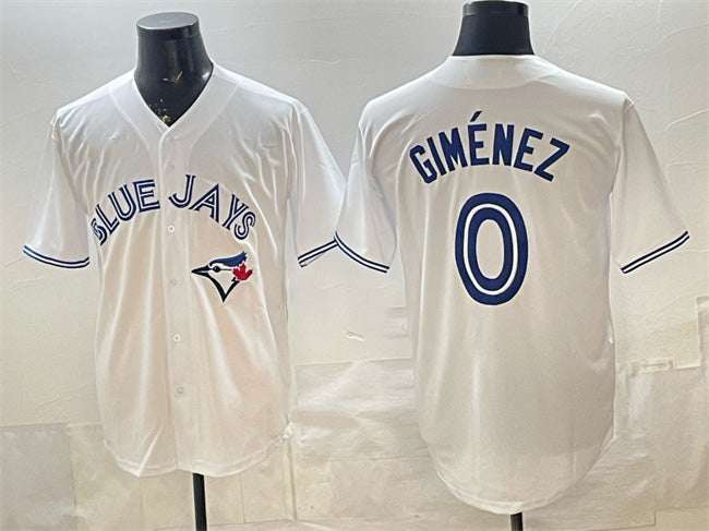Toronto Blue Jays #0 Andres Gimenez White Gold Jereymy 2025 American League Champions Limited Jersey