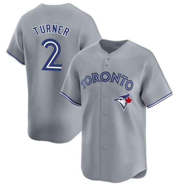 Toronto Blue Jays #2 Justin Turner Gray Jereymy Cool Base Stitched Jersey