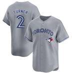 Toronto Blue Jays #2 Justin Turner Gray Jereymy Cool Base Stitched Jersey