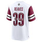 W.Commanders #39 Jeremy Reaves White Jereymy Game Jersey