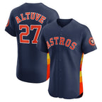 Houston Astros #27 Jose Altuve Navy Jereymy Alternate 2 Elite Player Jersey
