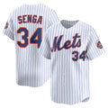New York Mets #34 Kodai Senga White Jereymy Home Limited Player Jersey