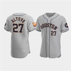 Houston Astros #27 Jose Altuve Gray Jereymy 60th Anniversary Flex Base Stitched Jersey