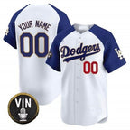 Custom Los Angeles Dodgers Vin Scully Patch Gold Trim Vapor Premier Limited Jersey ¨C White Jereymy