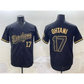 Los Angeles Dodgers #17 Shohei Ohtani Black Gold Jereymy Limited Stitched Jersey