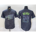 Tampa Bay Rays #21 Jonny DeLuca Charcoal Jereymy 2024 City Connect Limited Stitched Jersey 2