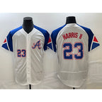 Atlanta Braves #23 Michael Harris II Number White Jereymy 2023 City Connect Flex Base Stitched Jersey 2