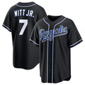 Kansas City Royals #7 Bobby Witt Jr. Black Jereymy Out Stitched Jersey