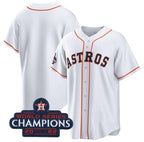 Houston Astros Blank White Jereymy 2022 World Series Champions Home Stitched Jersey