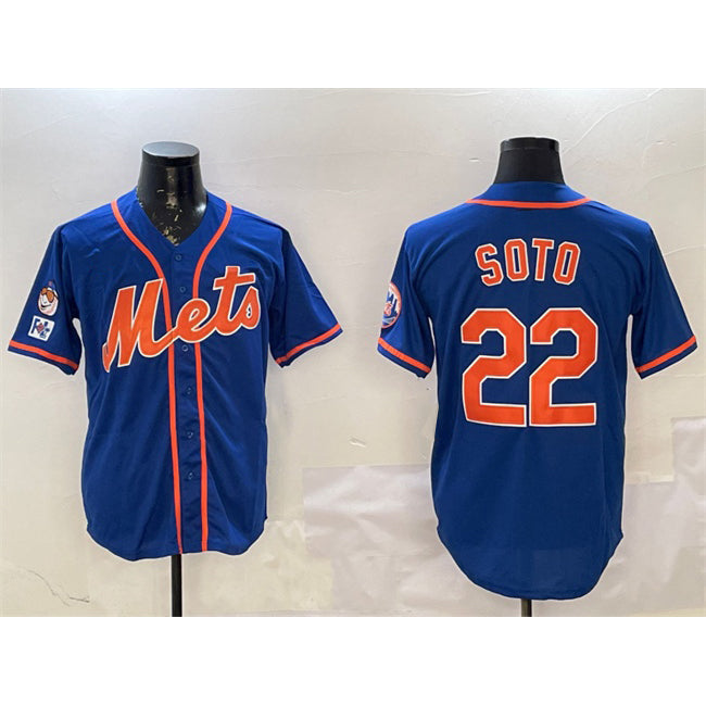New York Mets #22 Juan Soto Royal Jereymy 2025 Spring Training Alternate Limited Stitched Jersey