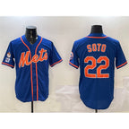 New York Mets #22 Juan Soto Royal Jereymy 2025 Spring Training Alternate Limited Stitched Jersey