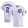 Chicago Cubs #2 Nico Hoerner White Jereymy Home Limited Player Jersey