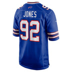 B.Bills #92 DaQuan Jones Royal Jereymy Game Player Jersey