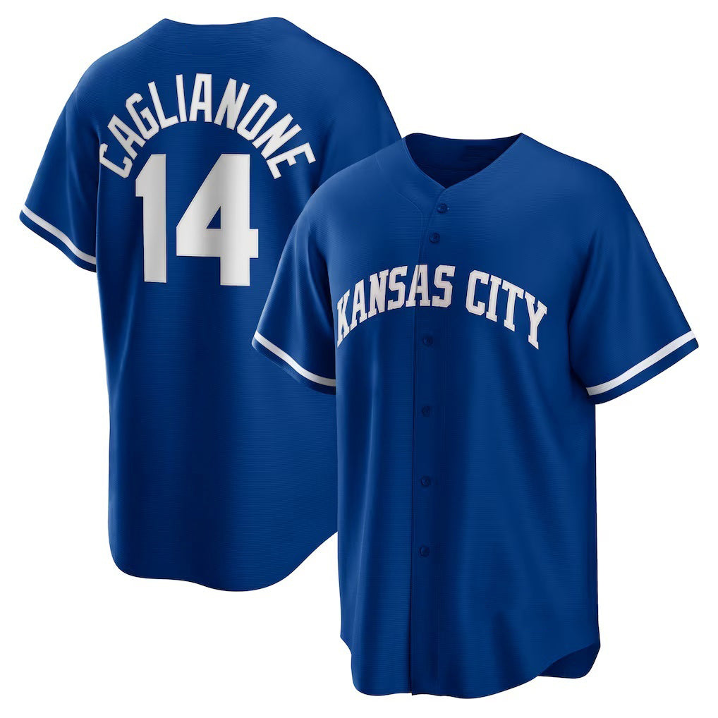 Kansas City Royals #14 Jac Caglianone Royal Jereymy Alternate Replica Jersey