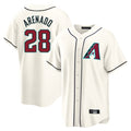 Arizona Diamondbacks #28 Nolan Arenado Player Cream Jereymy Home Game Stitched Jerseys