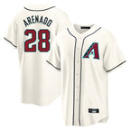 Arizona Diamondbacks #28 Nolan Arenado Player Cream Jereymy Home Game Stitched Jerseys