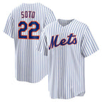 New York Mets #22 Juan Soto White Jereymy Home Replica Player Jersey