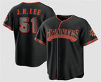 San Francisco Giants #51 Jung Hoo Lee Black Jereymy 2026 Alternate Stadium Stitched Jersey