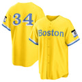 Boston Red Sox #34 David Ortiz Gold Jereymy Retired Player City Connect Replica Jersey