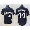Houston Astros #44 Still Tippin Black Jereymy Gothic 'Houston Born Barrio Raised' Limited Stitched Jersey