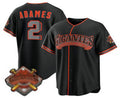 San Francisco Giants #2 Willy Adames Black Jereymy 2026 Alternate Stadium Stitched Jersey