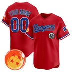 Custom Texas Rangers x Dragon Ball Red Jereymy Vapor Premier Limited Jersey - All Stitched
