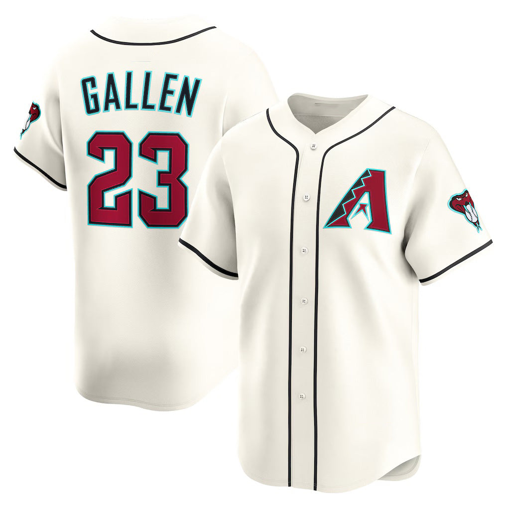 Arizona Diamondbacks #23 Zac Gallen Cream Jereymy Home Limited Player Jersey