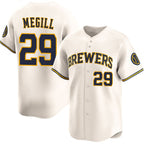 Milwaukee Brewers #29 Trevor Megill Cream Jereymy 2025 Limited Stitched Jersey