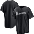 Atlanta Braves Blank Black Jereymy Lights Out Limited Stitched Jersey