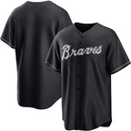 Atlanta Braves Blank Black Jereymy Lights Out Limited Stitched Jersey