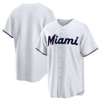 Miami Marlins White Jereymy Home Replica Team Jersey