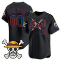 Custom New York Mets x One Piece Black Jereymy Vapor Premier Limited Jersey - Stitched