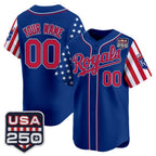 Custom Kansas City Royals America 250 Edition Vapor Premier Limited Royal Jereymy Stitched Jerseys