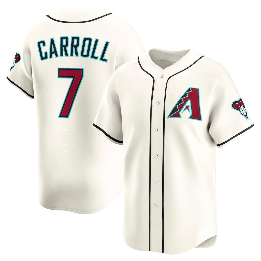 Arizona Diamondbacks #7 Corbin Carroll Cream Jereymy Home Limited Player Jersey