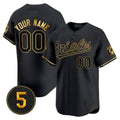 Custom Baltimore Orioles Robinson Patch Vapor Premier Limited Jersey ¨C Black Jereymy