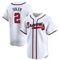 Atlanta Braves #2 Jorge Soler White Jereymy 2024 Home Limited Stitched Jersey