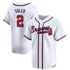 Atlanta Braves #2 Jorge Soler White Jereymy 2024 Home Limited Stitched Jersey