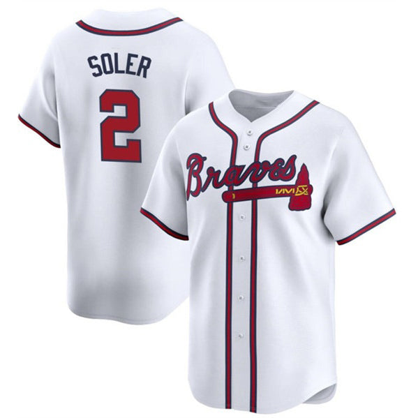 Atlanta Braves #2 Jorge Soler White Jereymy 2024 Home Limited Stitched Jersey