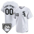 Custom Chicago White Sox 2024 Spring Training Patch Vapor Premier Limited Jersey ¨C White Jereymy