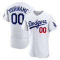 Custom Los Angeles Dodgers White Jereymy Home Authentic Jersey