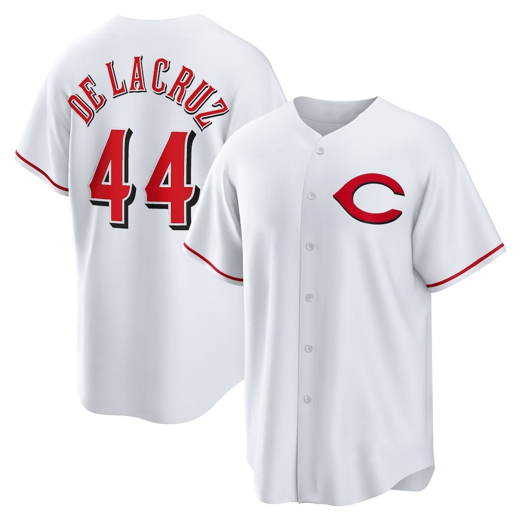 Cincinnati Reds #44 Elly De La Cruz White Jereymy Alternate 2 Replica Jersey