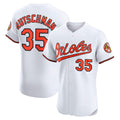 Baltimore Orioles #35 Adley Rutschman White Jereymy Home Elite Jersey