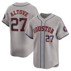 Houston Astros #27 Jose Altuve Gray Jereymy Away Limited Player Jersey
