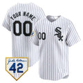 Custom Chicago White Sox 2024 Jackie Robinson Patch Vapor Premier Limited Jersey ¨C White Jereymy