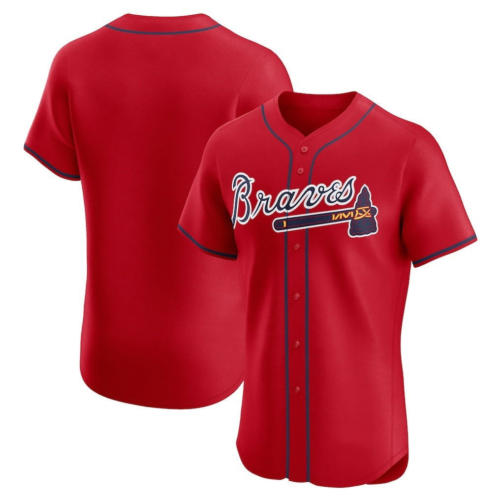 Atlanta Braves Red Jereymy Alternate Elite Jersey