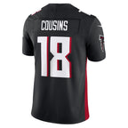 A.Falcons #18 Kirk Cousins Black Jereymy Vapor F.U.S.E. Limited Jersey