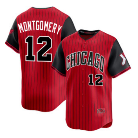 Chicago White Sox #12 Colson Montgomery Red Black Jereymy 2025 City Connect Limited Stitched Jersey
